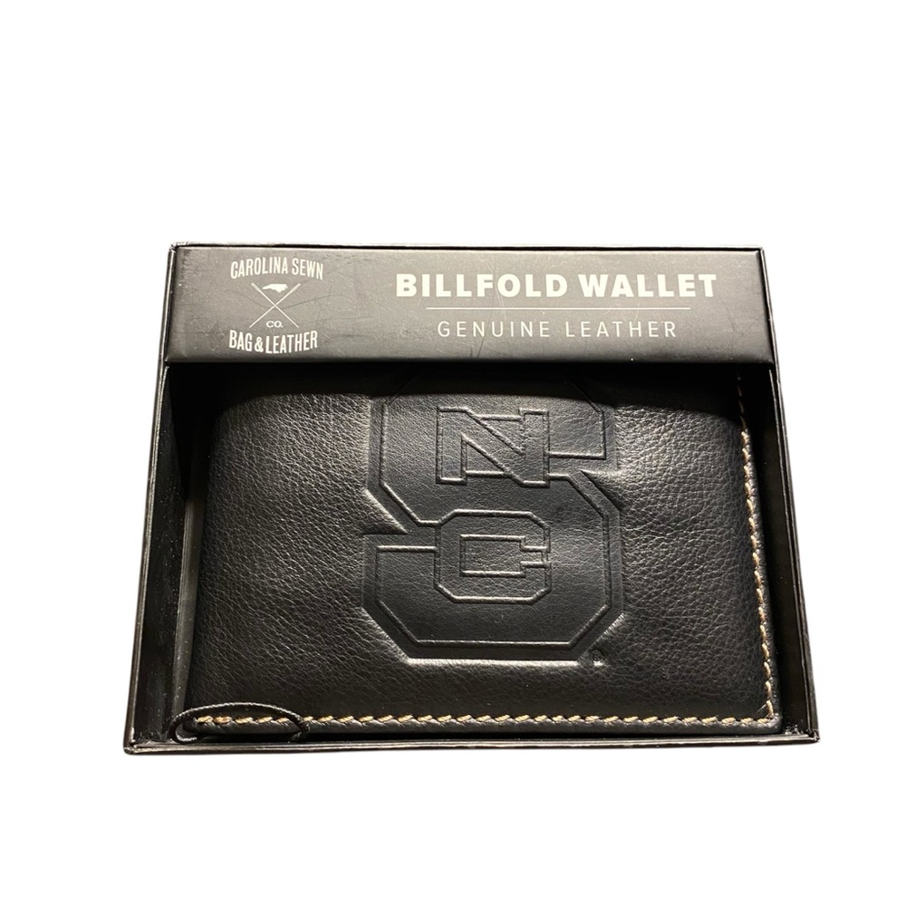 NC STATE WOLFPACK OFFICIALLY LICENSED COLLEGIATE GENUINE LEATHER WALLET
